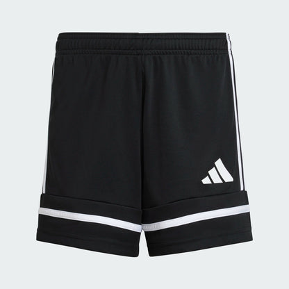 adidas Youth Girls Squadra 25 Shorts Black/Black/White (Front)