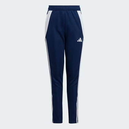 adidas Youth Girls Tiro 24 Training Pants Team Navy Blue 2/White (Front)