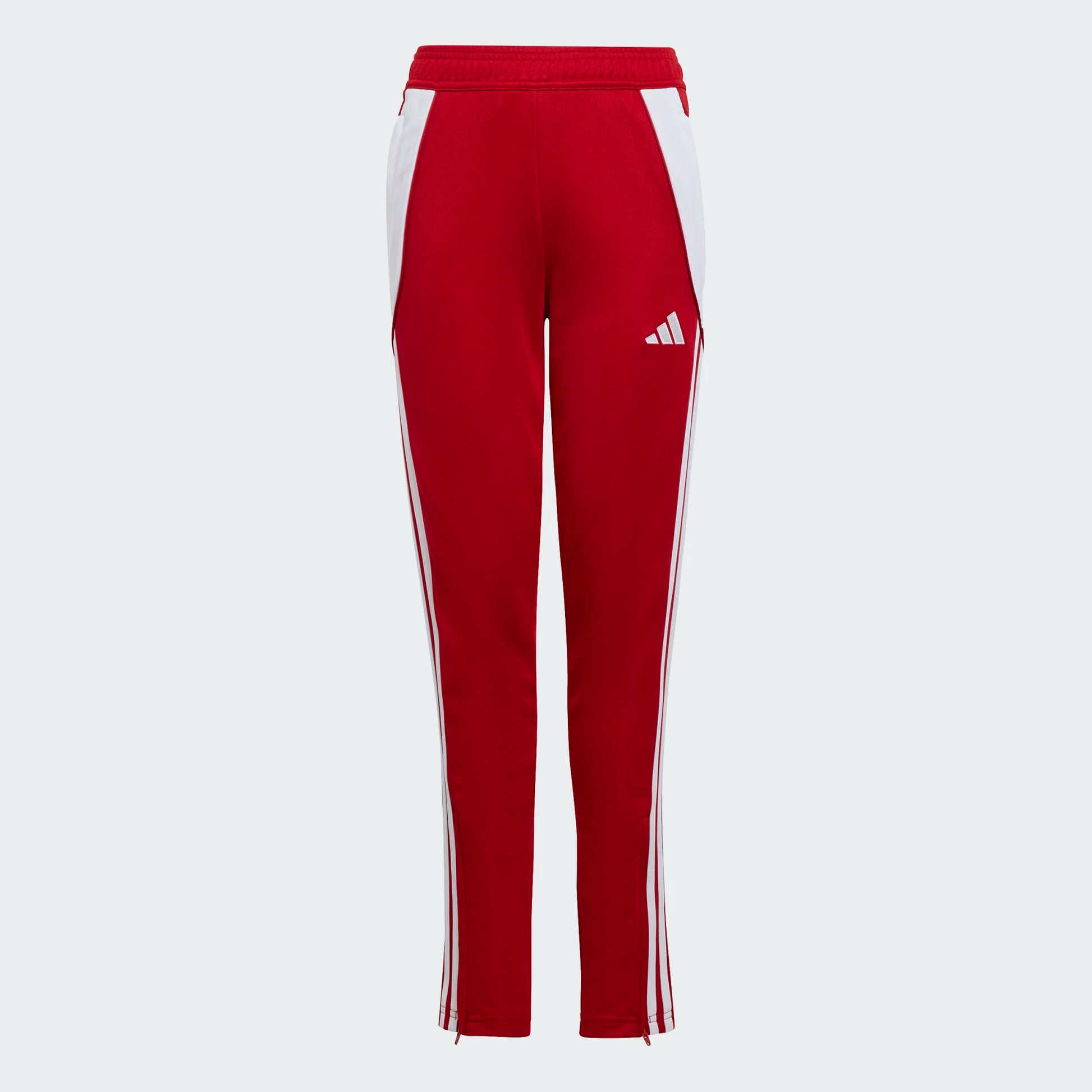 adidas Youth Girls Tiro 24 Training Pants Team Power Red 2/White (Front)