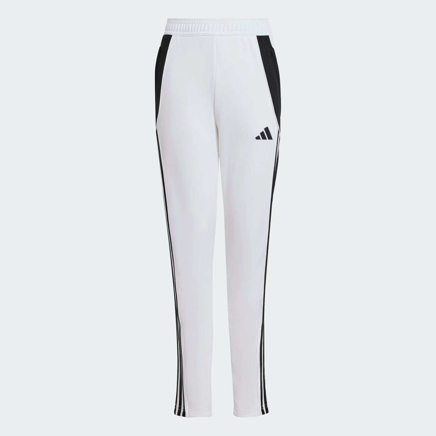 adidas Youth Girls Tiro 24 Training Pants White/Black (Front)