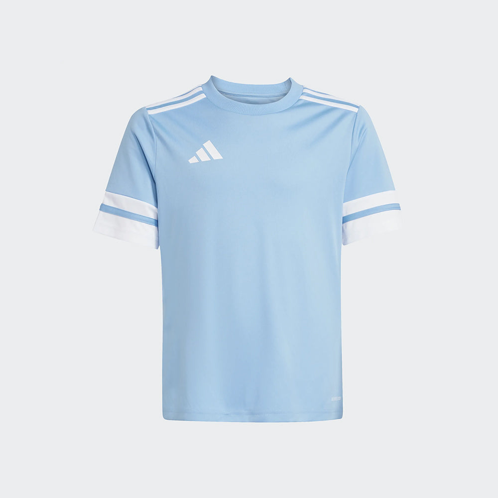 adidas Youth Squadra 25 Jersey Short Sleeve Team Light Blue/White (Front)