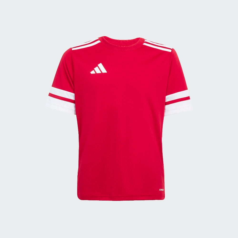 adidas Youth Squadra 25 Jersey Short Sleeve Team Power Red 2/White (Front)