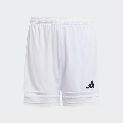 adidas Youth Squadra 25 Shorts White/White/Black (Front)
