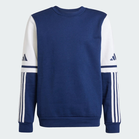 adidas Youth Squadra 25 Sweat Crew Team Navy Blue