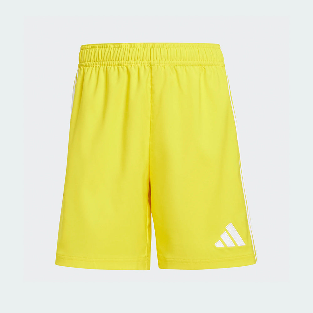 adidas Youth Tastigo 25 Shorts Team Yellow/White (Front)