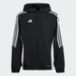 adidas Youth Tiro 24 Windbreaker Black/White (Front)