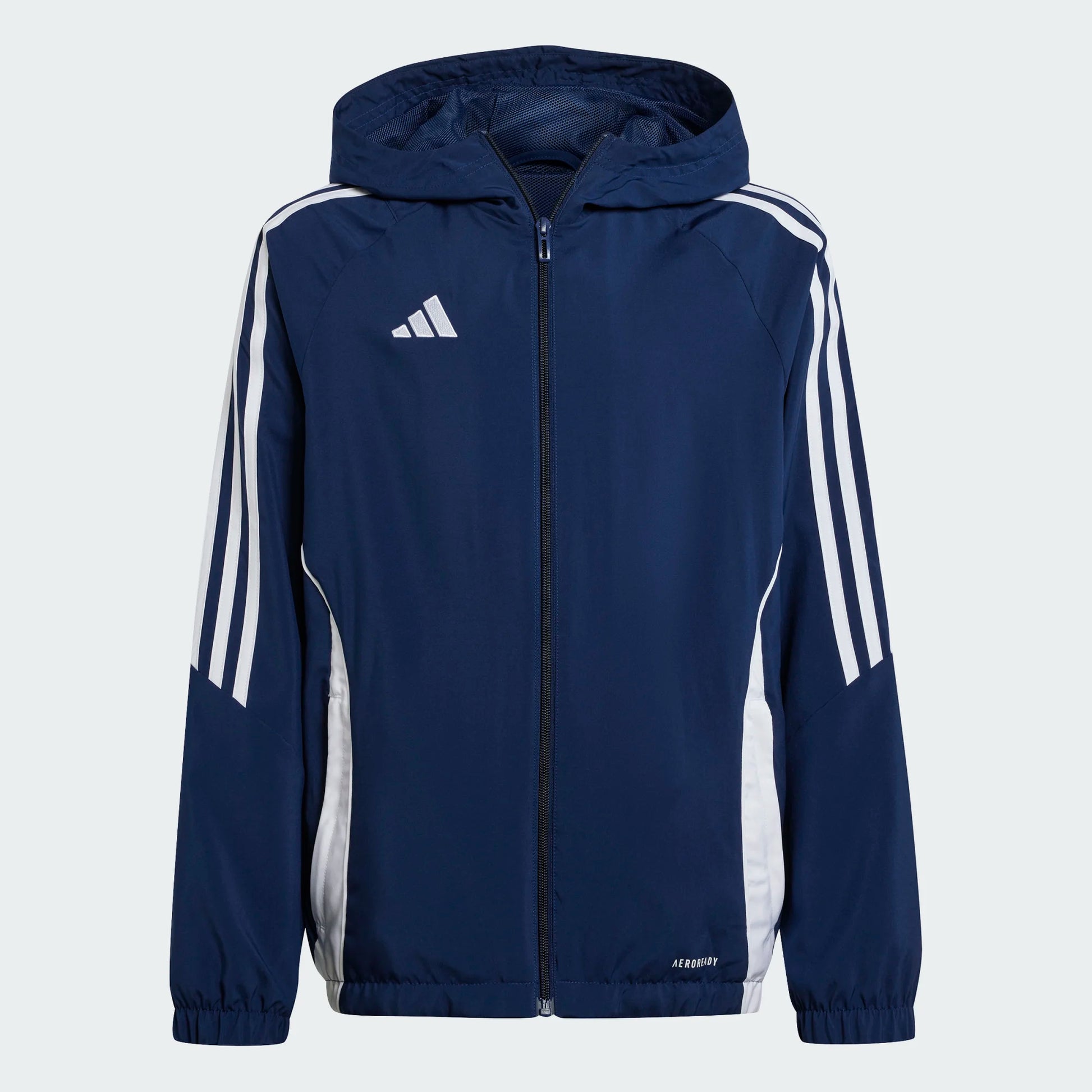 adidas Youth Tiro 24 Windbreaker Team Navy Blue 2/White (Front)