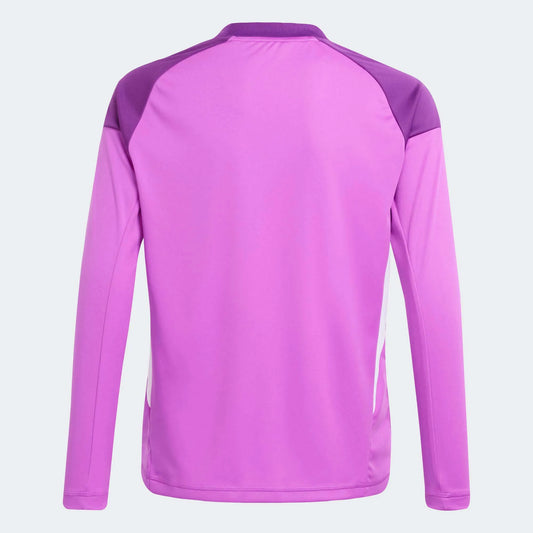 adidas Youth Tiro 25 Competition Goalkeeper Jersey Long Sleeve Purple Burst (Back)