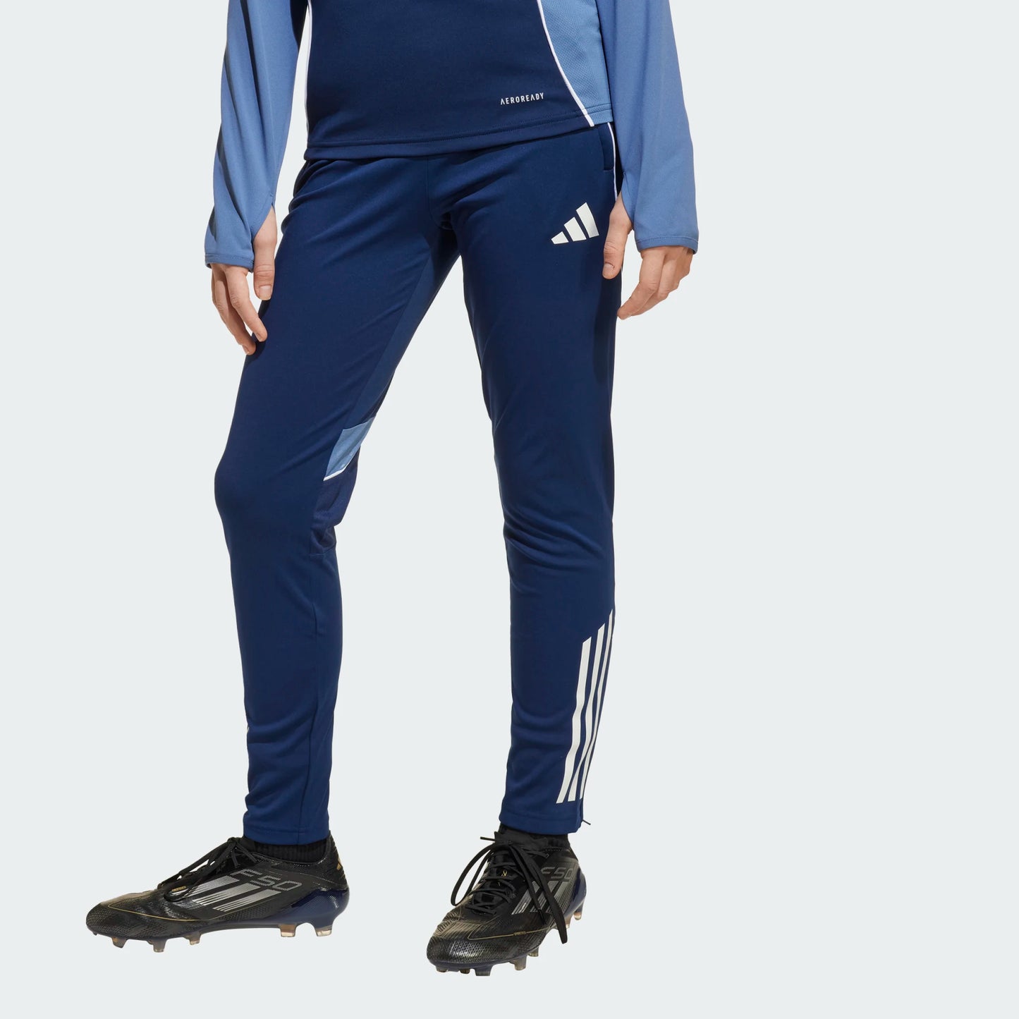 adidas Youth Tiro 25 Competition Training Pant Team Navy Blue 2/Crew Blue (Model - Front)