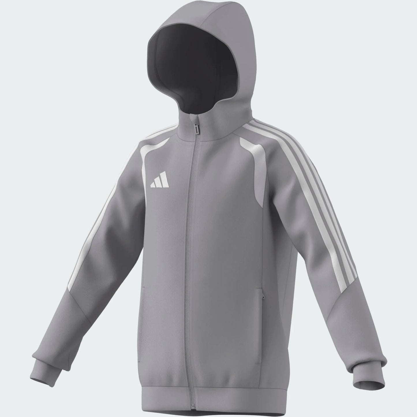 adidas Youth Tiro 26 League Sweat Full Zip Hood Team Light Grey