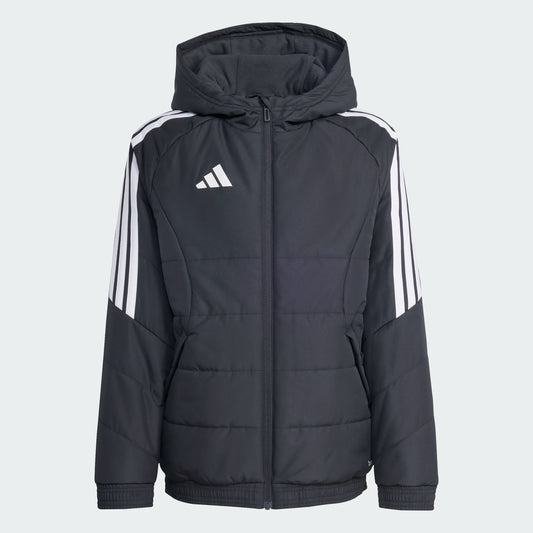 adidas Youth Tiro 26 Winter Jacket Black White 1