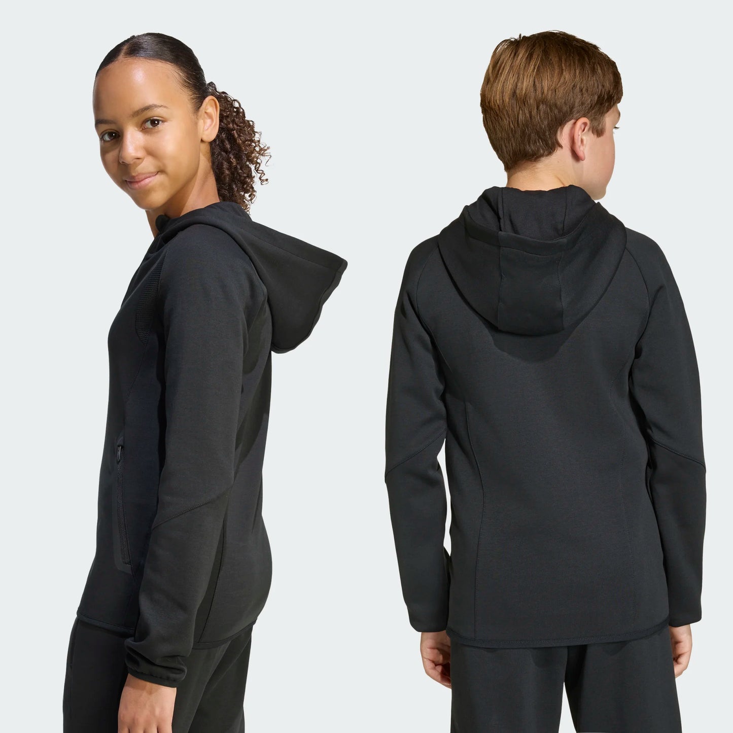 adidas Youth Tiro Travel Sweat Hoodie Black back