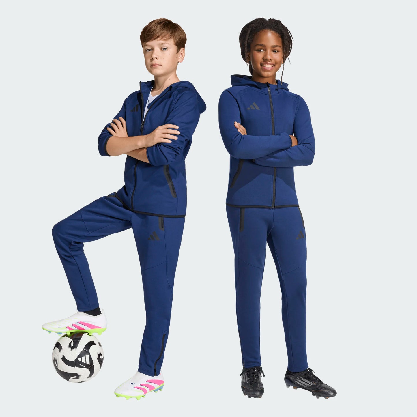 adidas Youth Tiro Travel Sweat Pants Team Navy Blue full