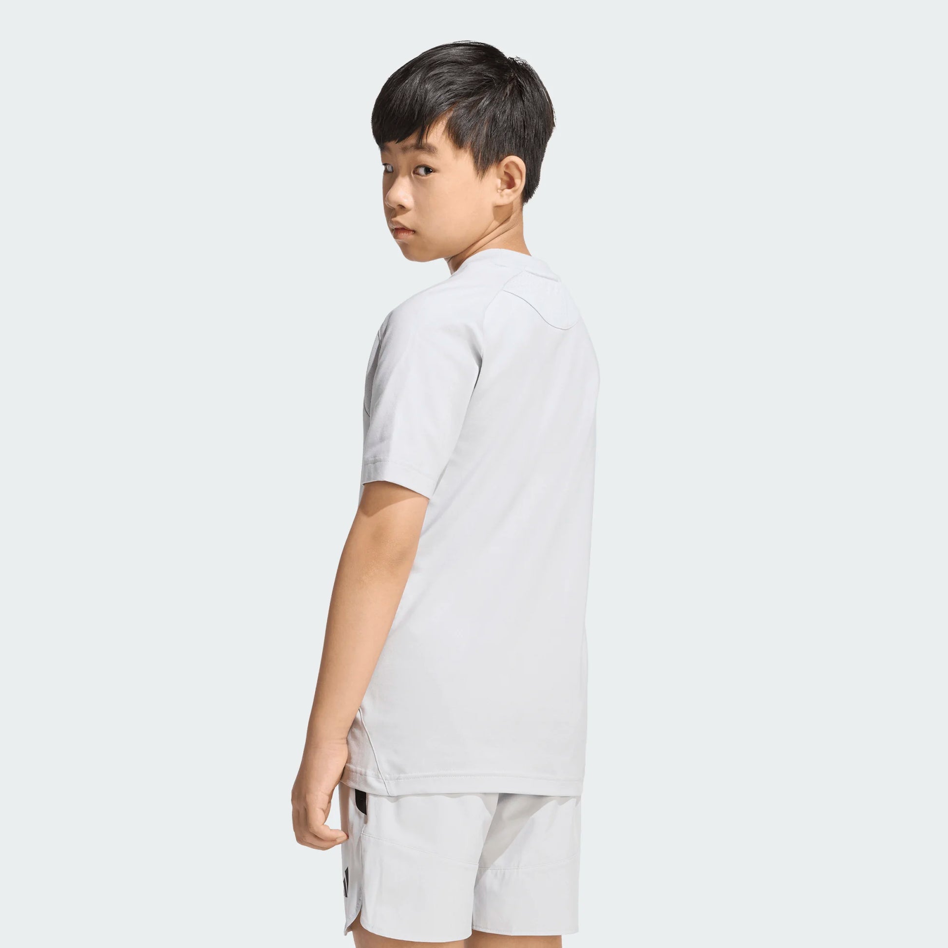 adidas Youth Tiro Travel Tee Team Light Grey back