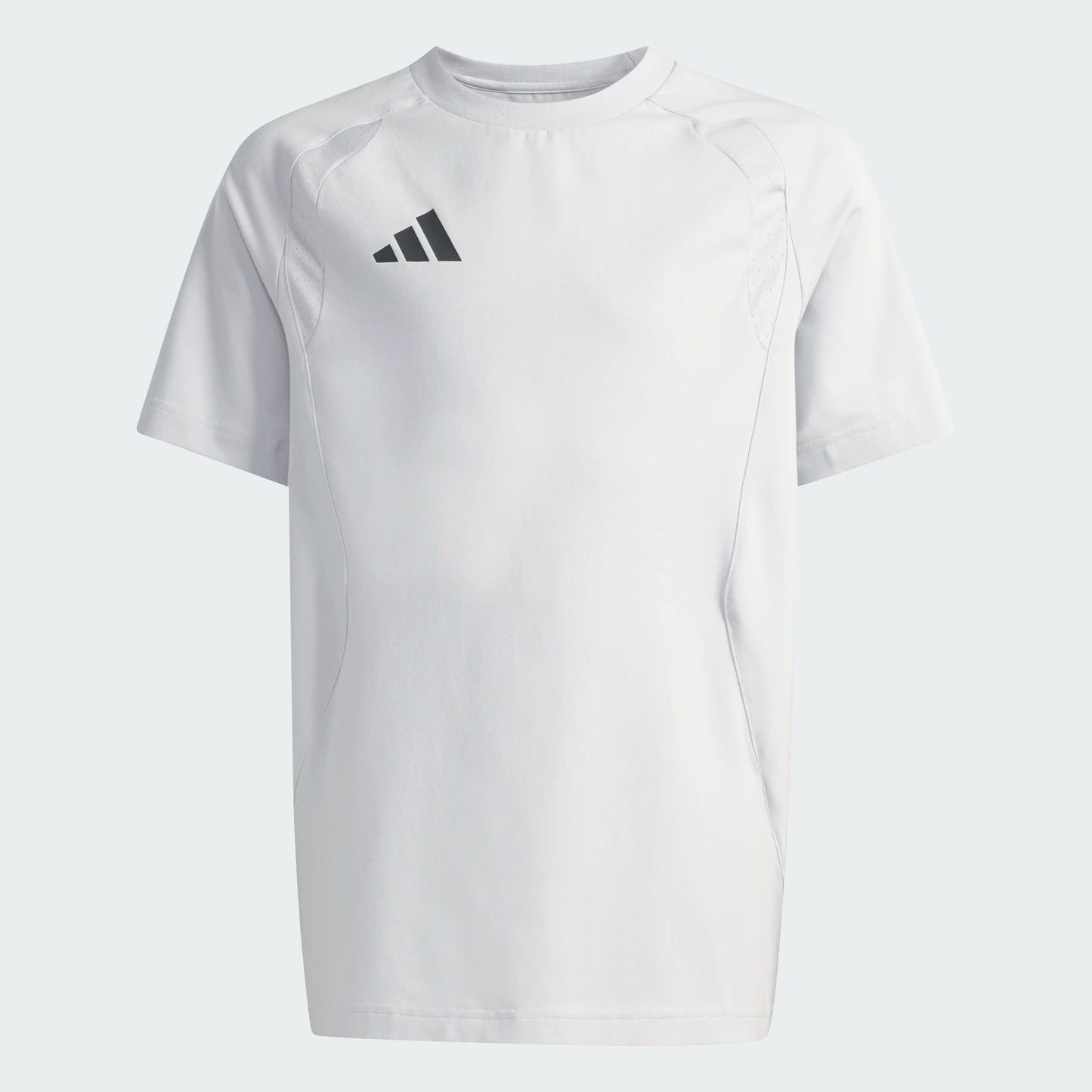adidas Youth Tiro Travel Tee Team Light Grey front
