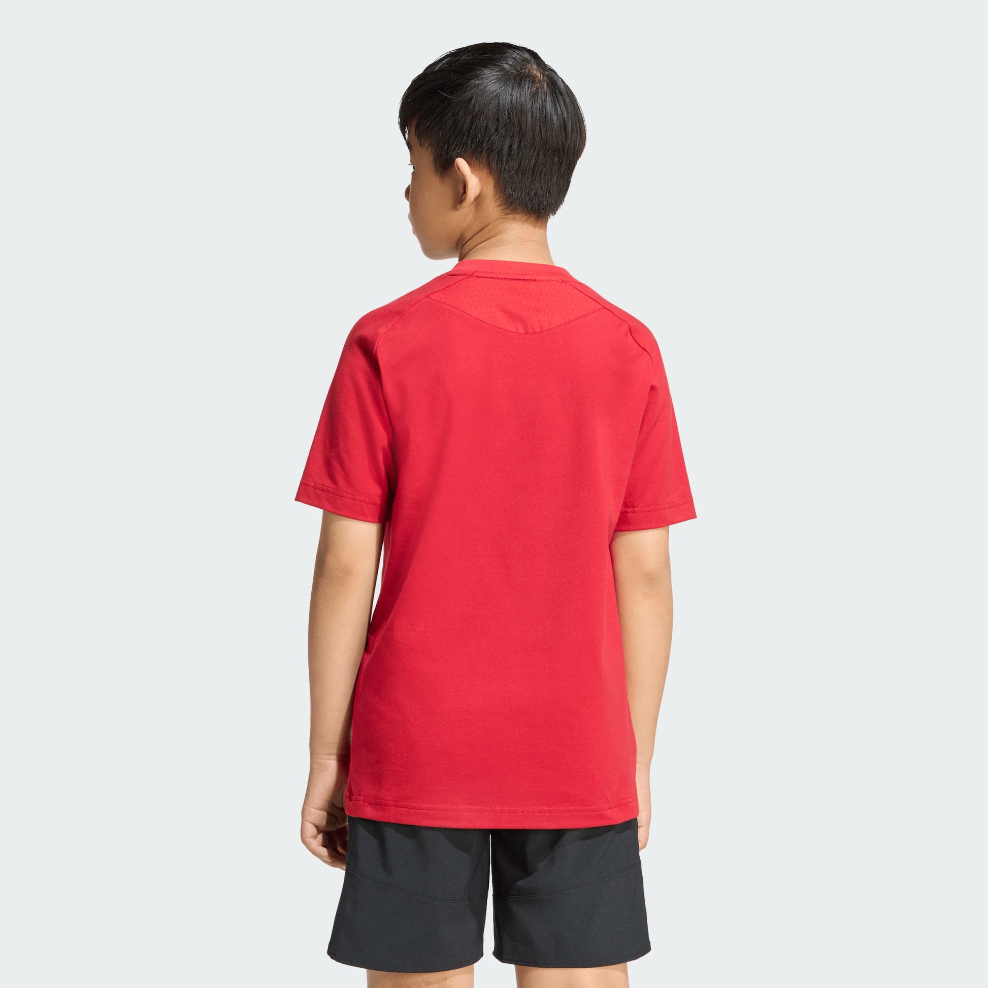 adidas Youth Tiro Travel Tee Team Power Red front