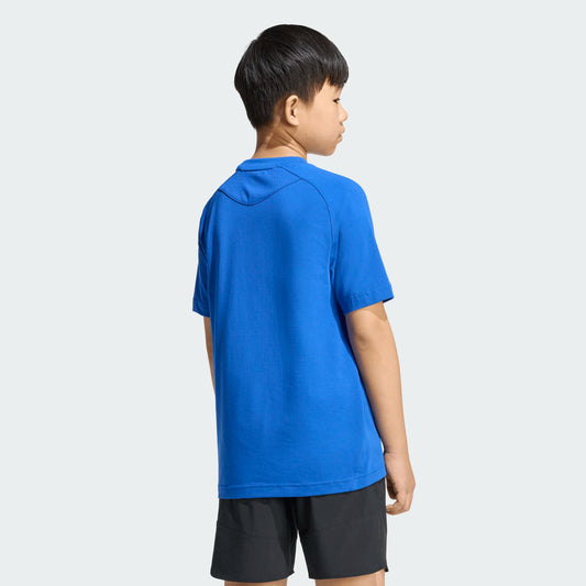 adidas Youth Tiro Travel Tee Team Royal Blue back