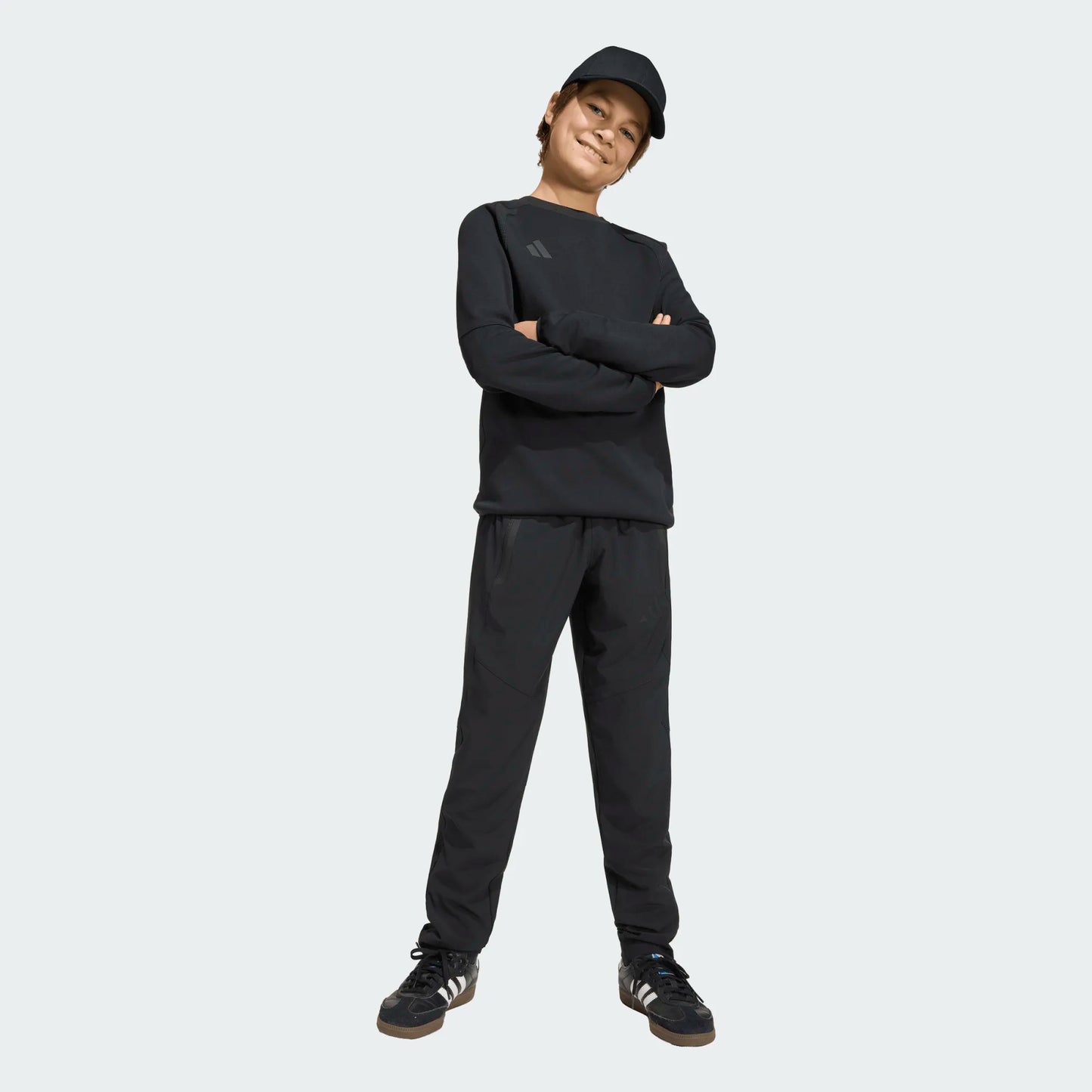 adidas Youth Tiro Travel Woven Pants Black full