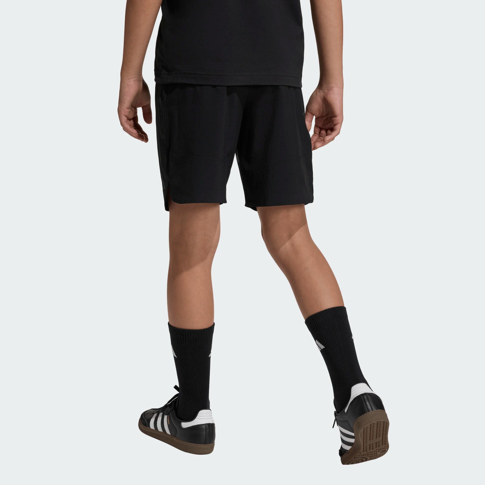 adidas Youth Tiro Travel Woven Shorts Black back