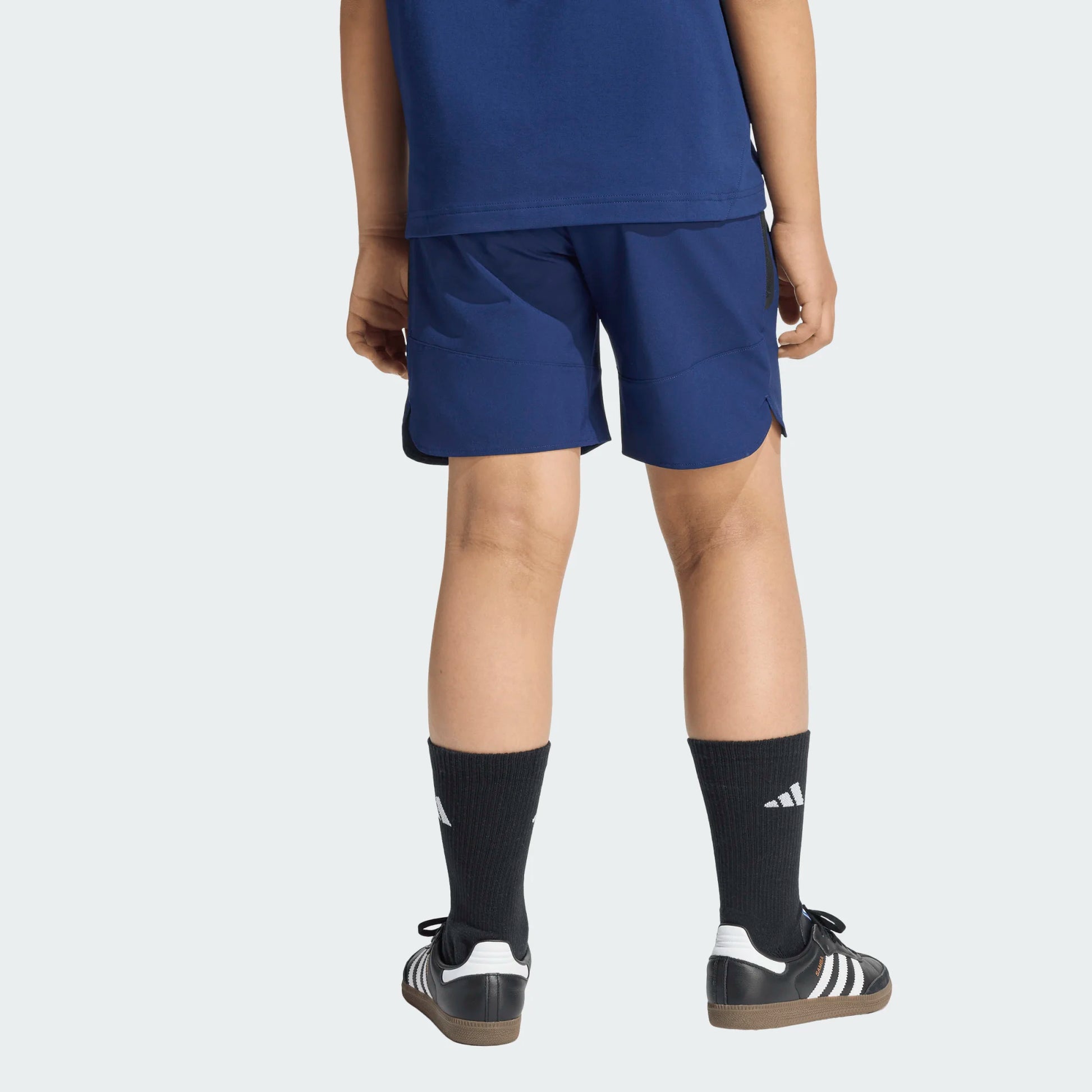 adidas Youth Tiro Travel Woven Shorts Team Navy Blue back