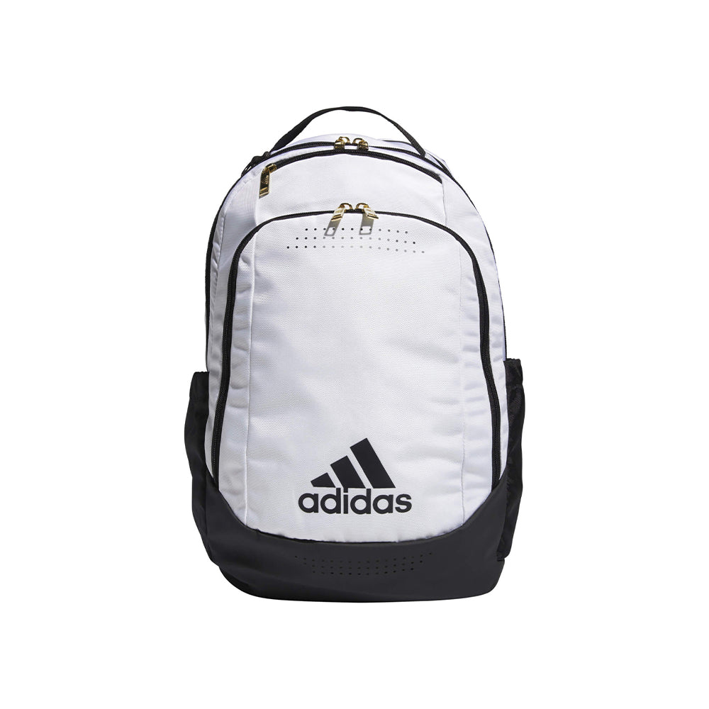 adidas Defender Backpack White-Black-Gold Metallic