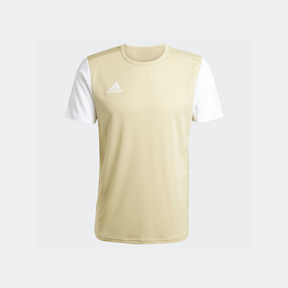 adidas Men's Estro 19 Jersey Team Sand/White (Front)