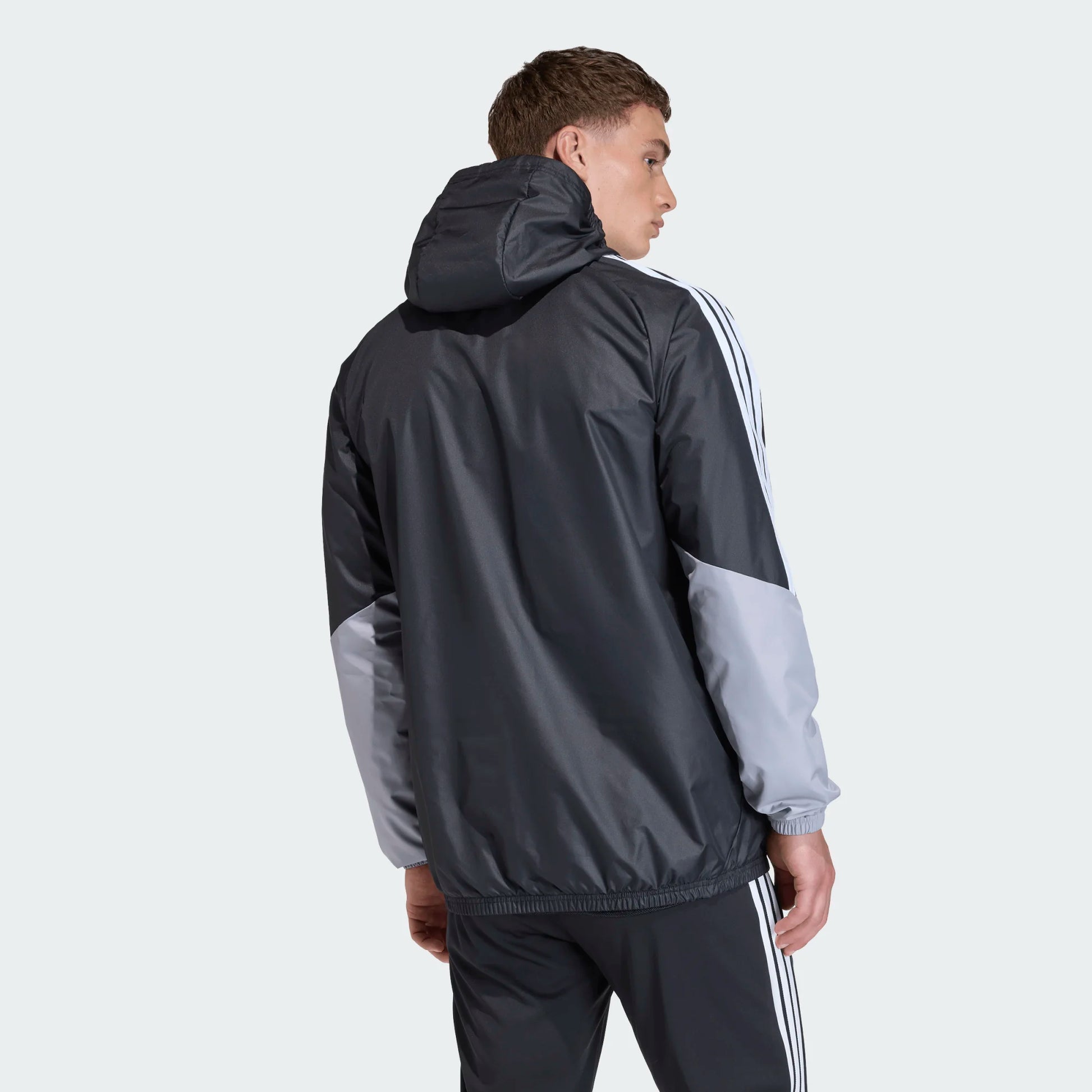 adidas Men’s Tiro 26 Competition All Weather Jacket Black Ltonix White Back
