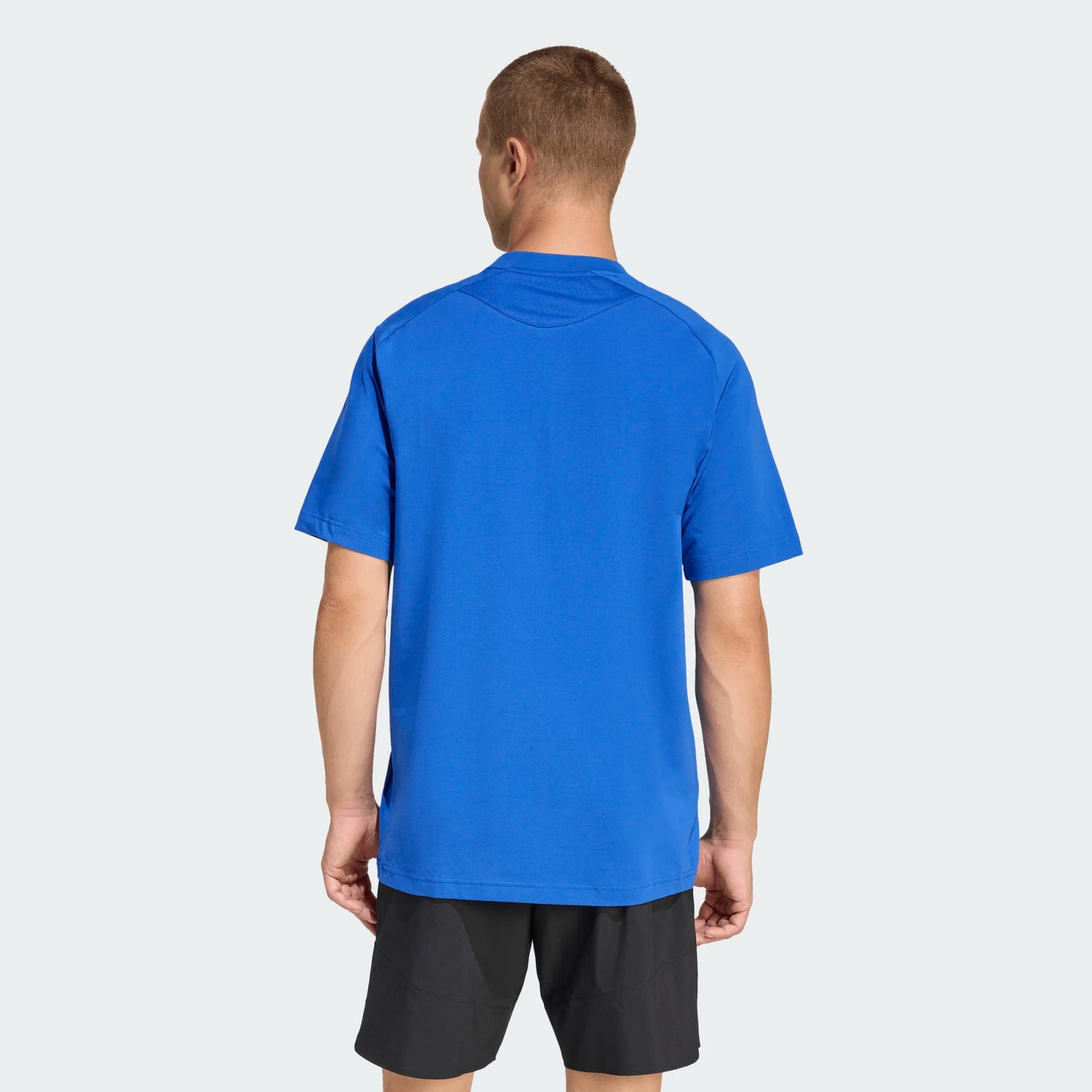 adidas Men's Tiro Travel Tee Team Royal Blue back