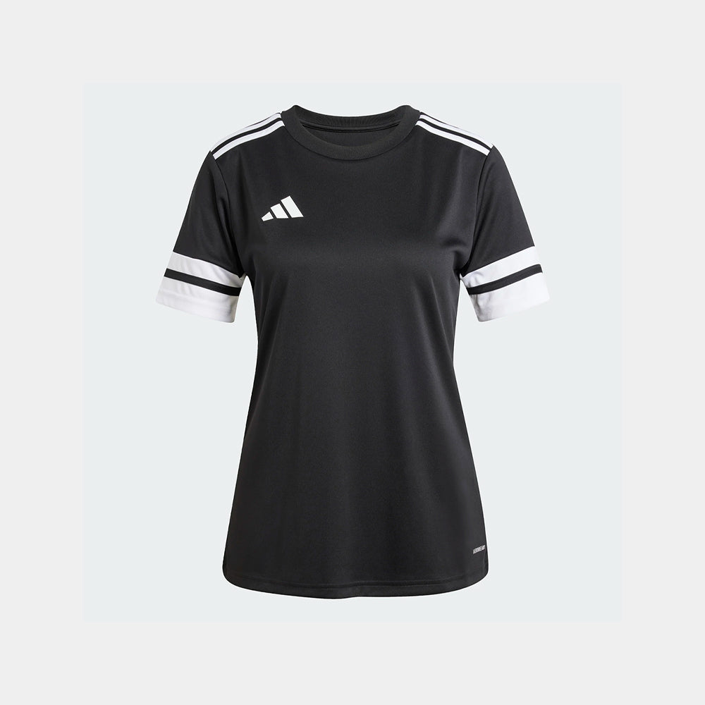 adidas Women's Squadra 25 Jersey Short Sleeve Black/White (Front)