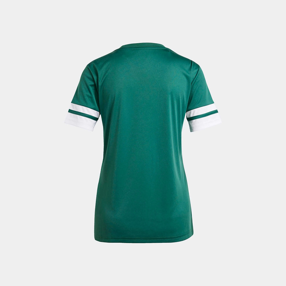 adidas Women's Squadra 25 Jersey Short Sleeve Team Dark Green/White (Back)