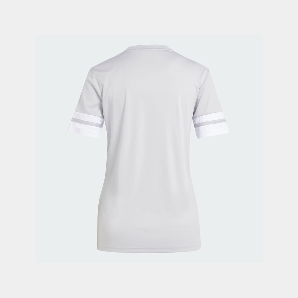 adidas Women's Squadra 25 Jersey Short Sleeve Team Light Grey/White (Back)