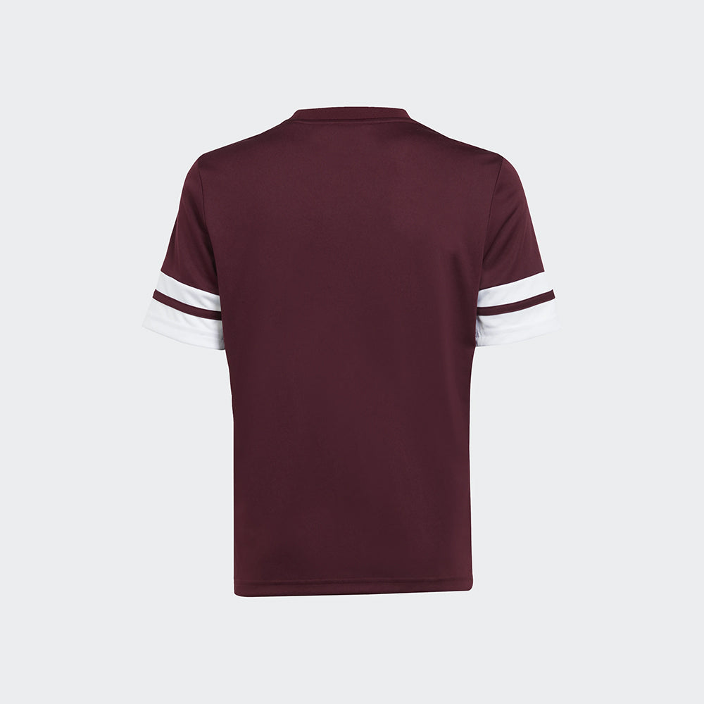 adidas Youth Squadra 25 Jersey Short Sleeve Team Maroon 2/White (Back)
