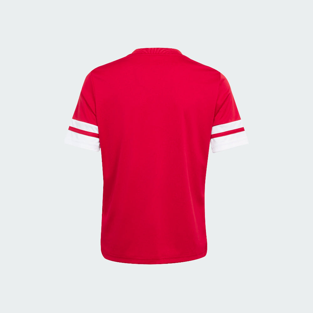 adidas Youth Squadra 25 Jersey Short Sleeve Team Power Red 2/White (Back)
