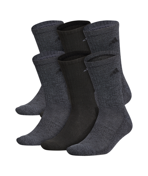 adidas Men's Athletic Cushioned 6-Pack Crew Socks