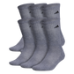 adidas Men's Athletic Cushioned 6-Pack Crew Socks