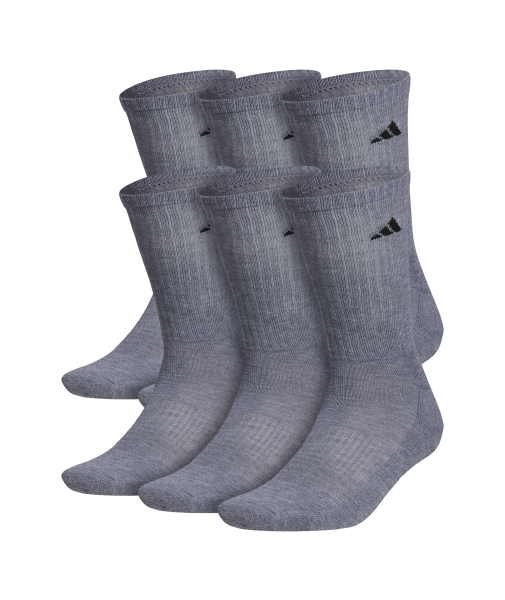 adidas Men's Athletic Cushioned 6-Pack Crew Socks