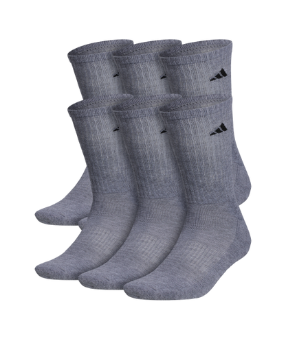 adidas Men's Athletic Cushioned 6-Pack Crew Socks