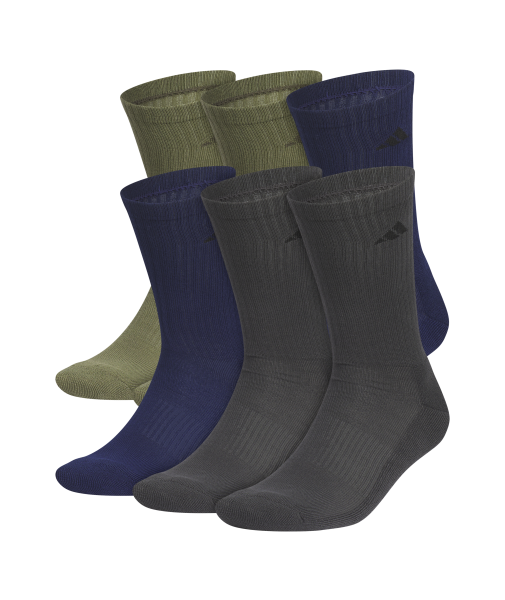 adidas Men's Athletic Cushioned 6-Pack Crew Socks