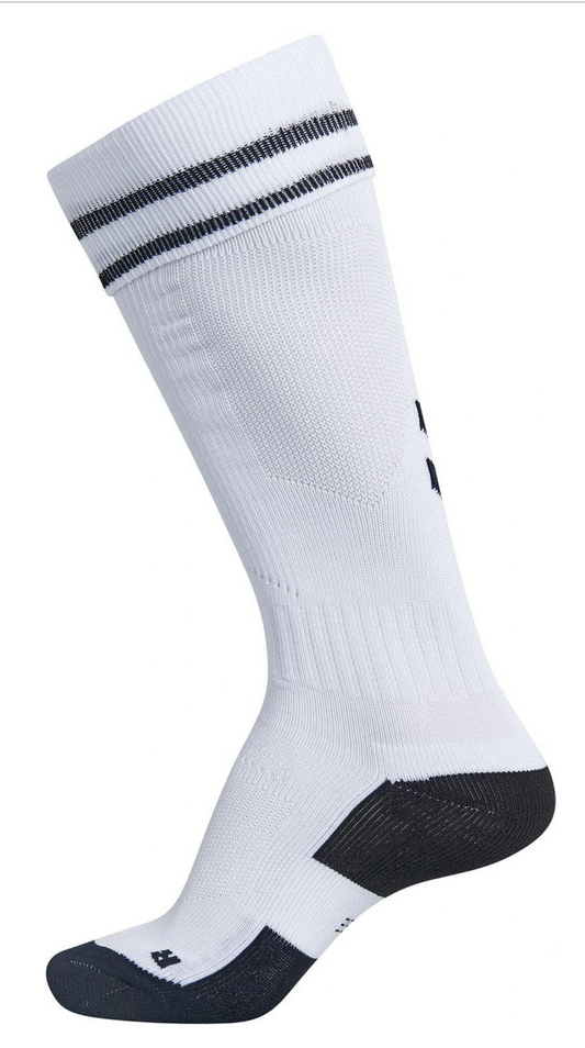 Hummel Element Soccer Socks-White/Black