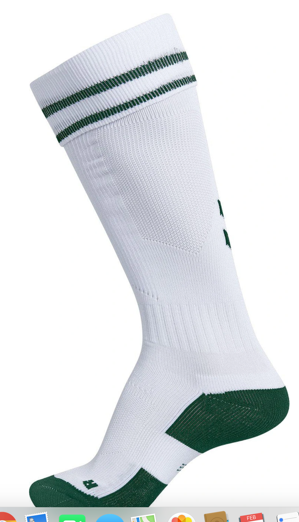 Hummel Element Soccer Socks-White/Forest