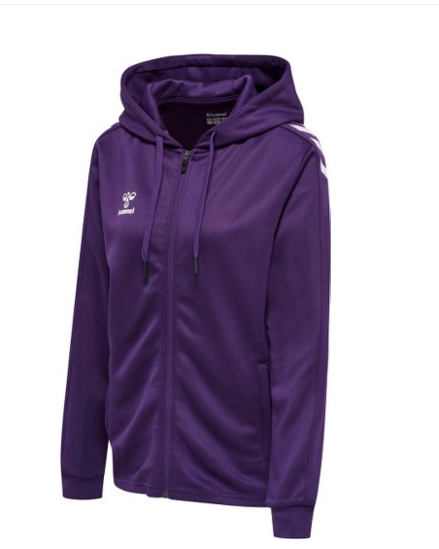 Hummel HmLcore XL Poly Zip Hoodie Jacket-Purple