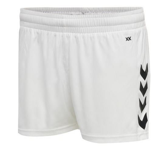 Hummel WOMEN HmLcore XK Poly Shorts-White-Black