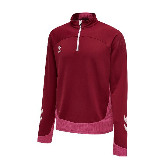 Hummel hmILEAD Half Zip Top-Bikini Red