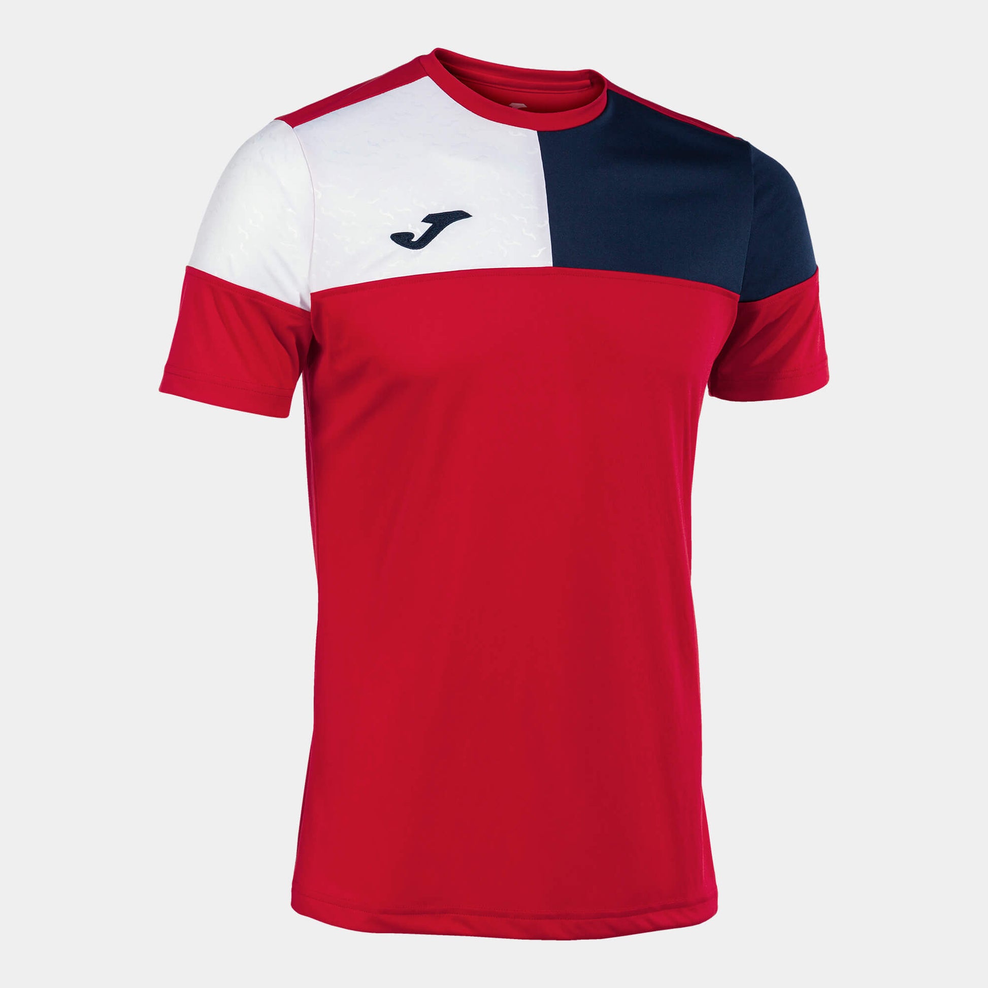 Joma Crew V Jersey Red Navy White (Front)
