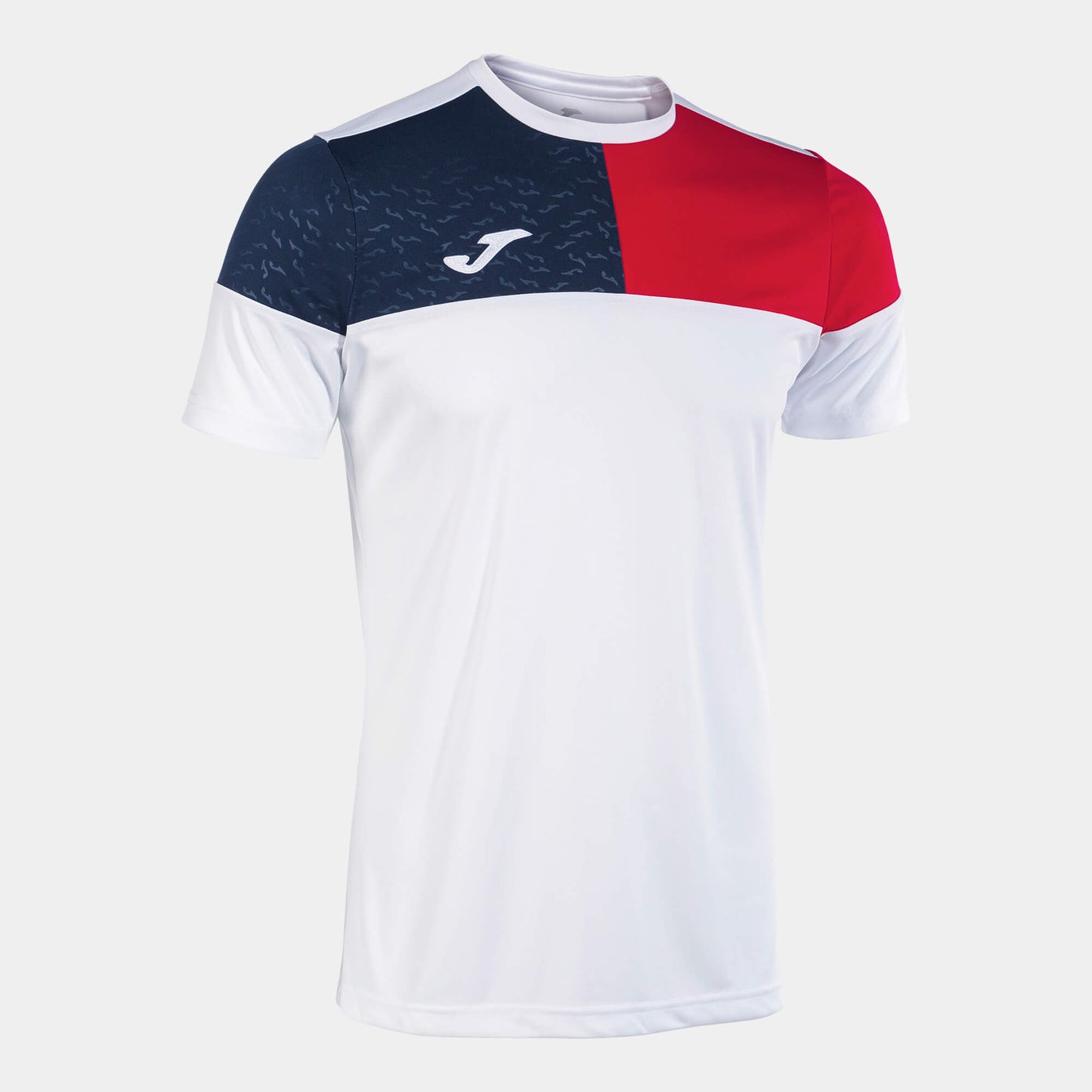 Joma Crew V Jersey White Red (Front)