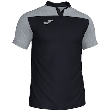 Joma Hobby II Polo - Black/Light Grey