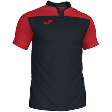 Joma Hobby II Polo - Black/Red