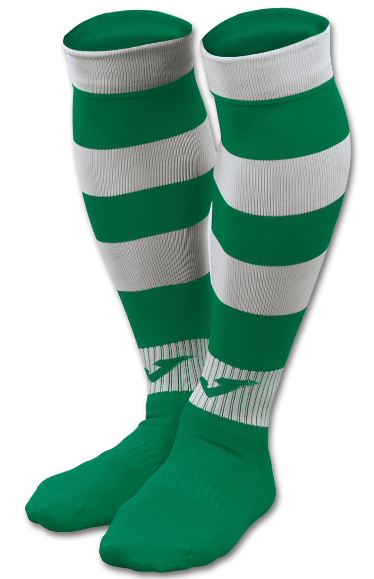 Joma Zebra II Socks - Green/White