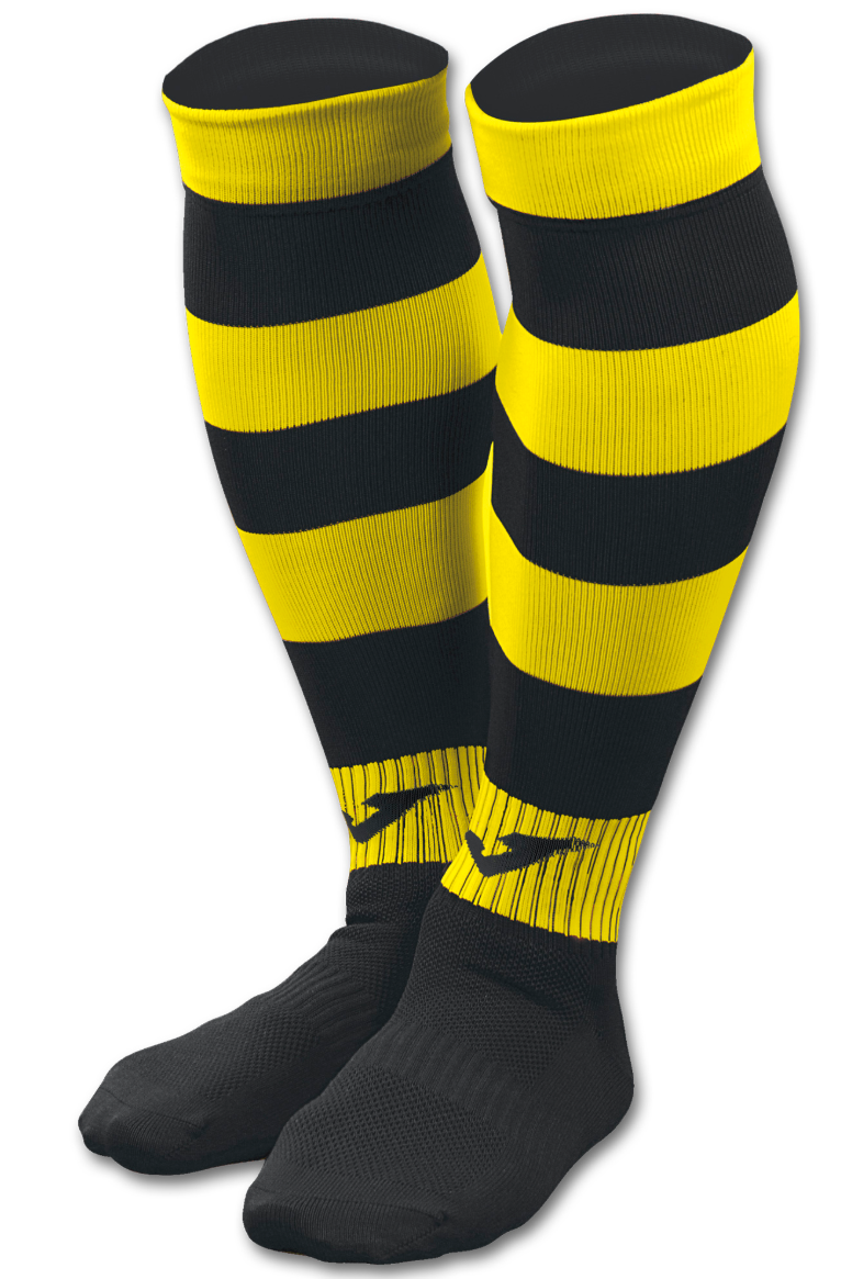Joma Zebra II Socks - Yellow/Black