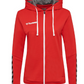 Hummel HML Authentic Poly Zip WOMEN'S Hoodie Jacket-Red